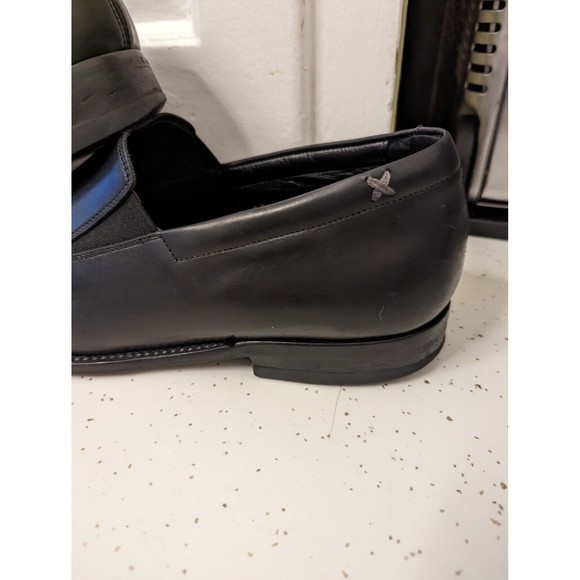 Gordon Rush Black Made in Italy 🇮🇹mens slip-on Loafers Size 8 1/2 - Picture 6 of 11